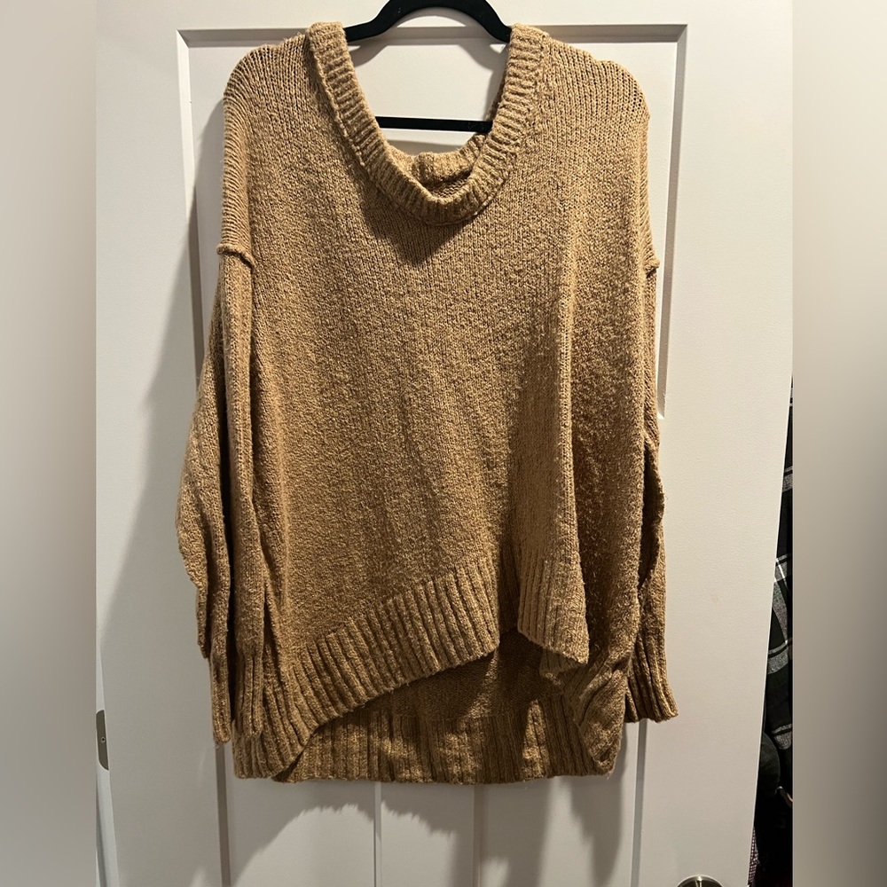 Oversized camel sweater